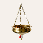 Traditionele Shirodhara koperen pot