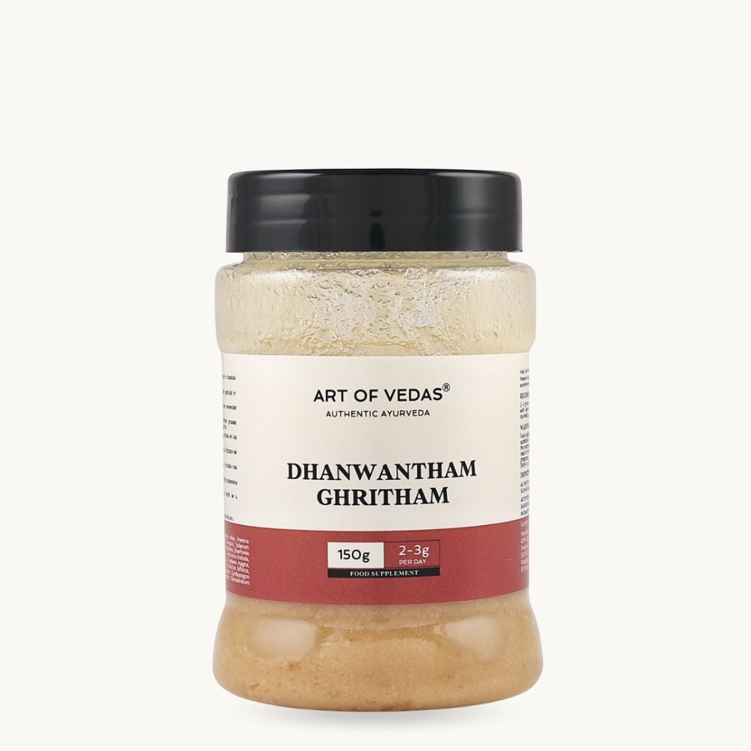 Art of Vedas Dhanwantharam Ghritham 150g - Ayurvedic Medicated Ghee for Joint and Pain Relief