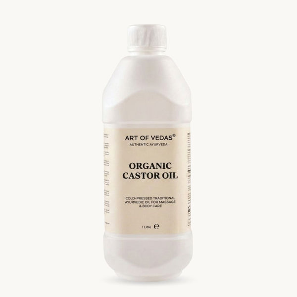 Art of Vedas Huile de ricin biologique, 1 litre, huile pure